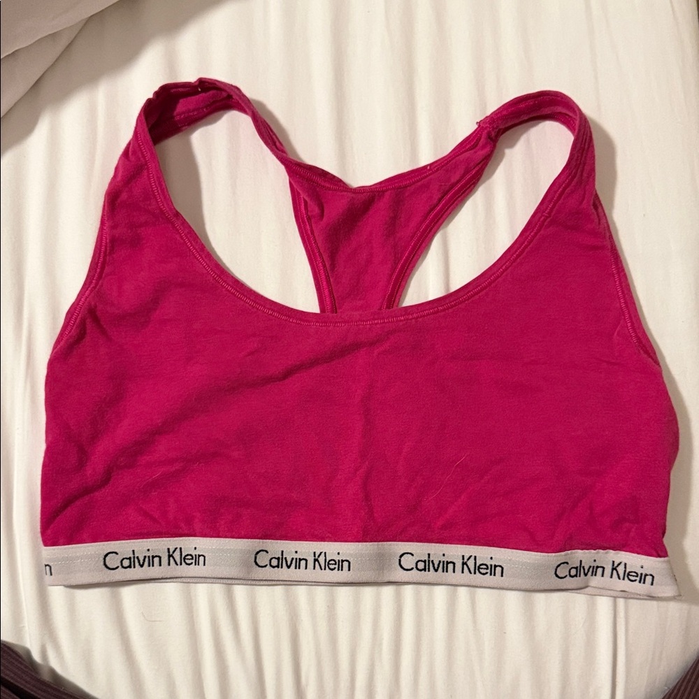 Calvin Klein Fuchsia Sports Bra